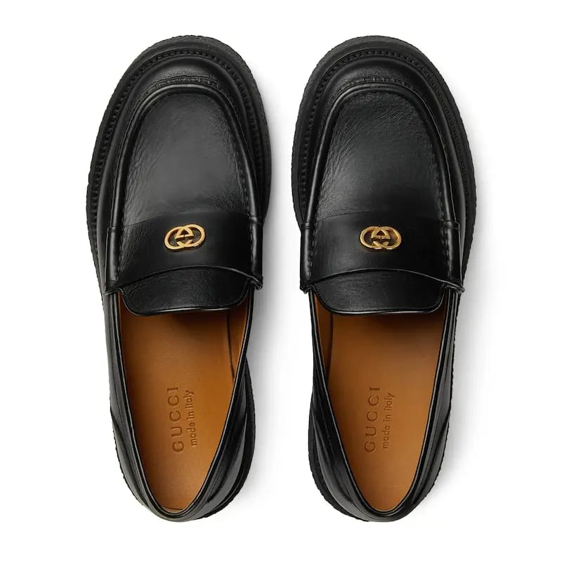 Gucci Лоферы Menen с interlocking G-пряжкой 759274 AABVN 1000