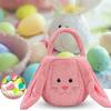 Easter Decoration Basket Plush DIY Basket Resurrection Bunny Decoration