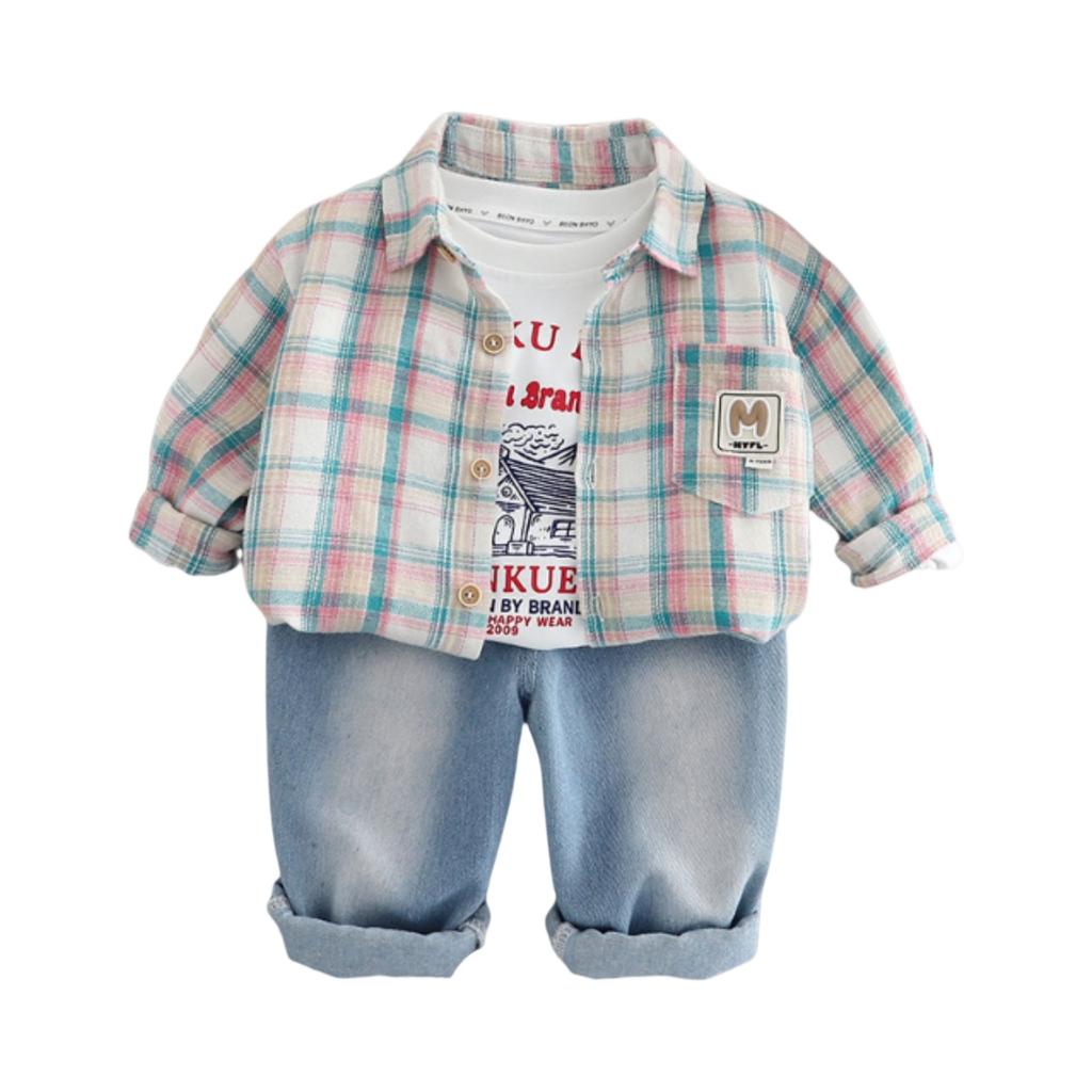 Детский повседневный комплект с длинным рукавом, удобные наряды для повседневной носки