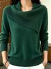 Women's Retro European & American Slimming Lapel Sweater - Playful & Versatile Knit Design