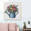 New Arrival 5D DIY Full Circle Diamond Painting "Pot Flower" Embroidery Cross Stitch Home Decor Gift