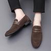 Spring Fashion Design High Quality Suede Leather Men's Loafers Casual Matte Leather Shoes Wedding Party Driving Shoes Size 38-47