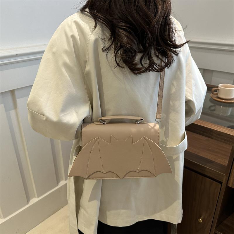 Yogodlns Готическая женская сумка через плечо Крыло летучей мыши Женские сумки с верхней ручкой Креативная шикарная сумочка из ПУ кожи Хэллоуин Новинка Сумка кроссбоди Кошелек