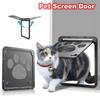 Дверь для домашних животных, запираемая, с функцией самозакрывания, прочная сетчатая дверь для собак, кошек, легкий сейф, свободный вход в дом
