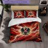 Austria Football Pattern 3 Pieces Bedding Set Soft Microfiber Duvet Cover with Pillow Cases for Bedroom
