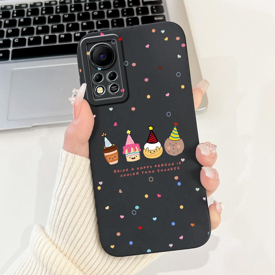 Phone Case for Infinix Hot 11s NFC X6812B Infinix Hot 11s X6812 Protection Cover Soft Liquid Silicone Coque Animals Bumper Shell