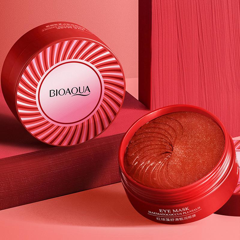 60 шт. Haematococcus Pluvialis, укрепляющая маска для кожи вокруг глаз, увлажняющие патчи для глаз и питание, эластичность кожи, отбеливающая маска для глаз от темных кругов