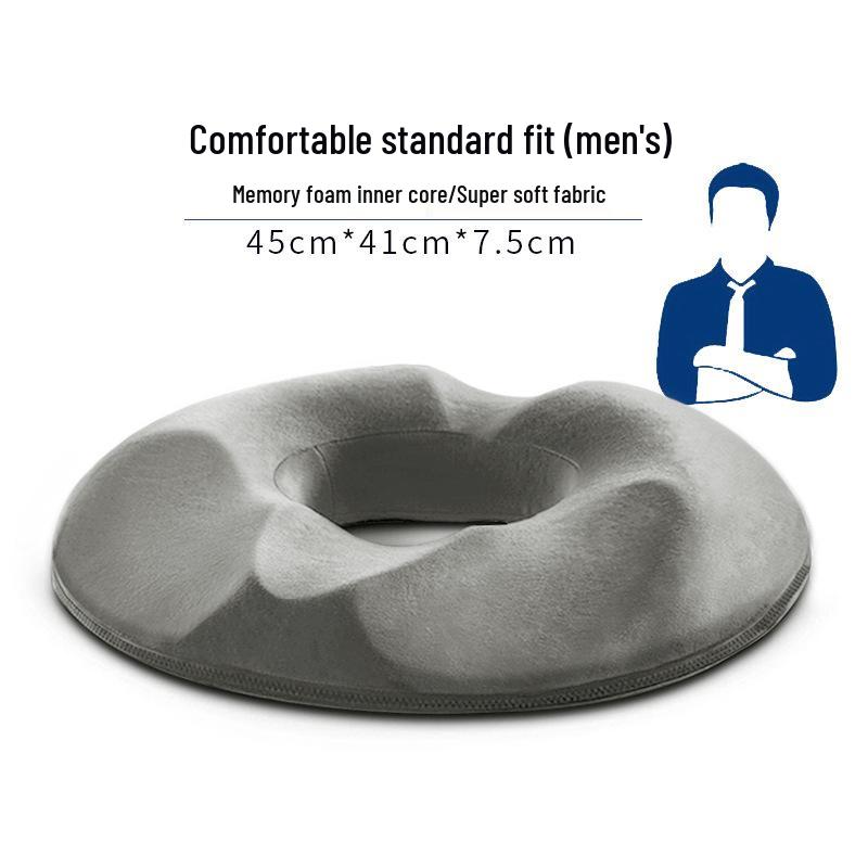 Memory Foam Breathable Cushion for Office Chair and Car - Relieves Long Sitting Discomfort