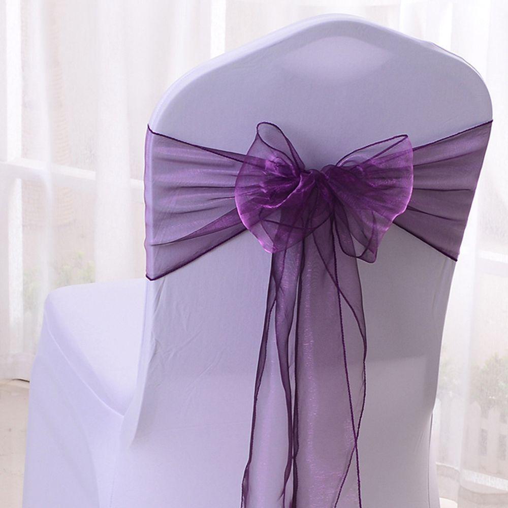 Chairs Decoration Chair Back Decor Wedding Reception Supplies Chair Bows Sashes Events Banquets