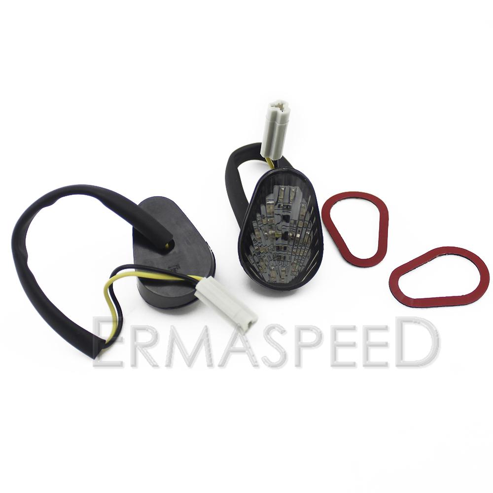 Светодиодный указатель поворота для мотоцикла, янтарная лампа 12 В, универсальные индикаторы мотоцикла для YZF R1 R6