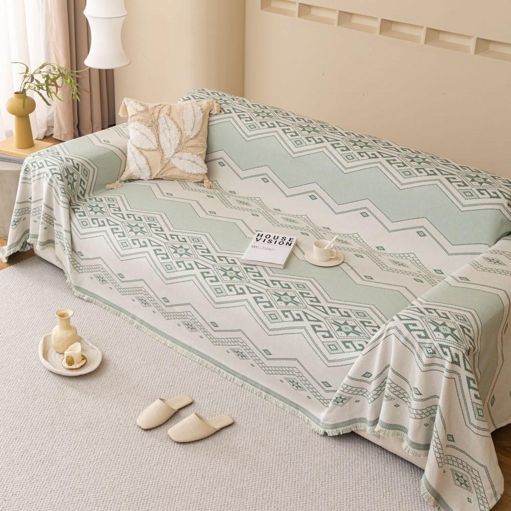 Чехол на подушку для дивана в скандинавском богемном стиле, двусторонний чехол для дивана, чехол для дивана, универсальный чехол для дивана с защитой от кошек 1.2.3.4, одеяло для сиденья