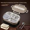 FuMaide 1000ml 3-Compartment 304 Stainless Steel Insulated Lunch Box