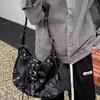 Сумка-подмышка большой емкости для commuters, стильная сумка для мотоциклиста, женская сумка через плечо на ремешке с заклепками