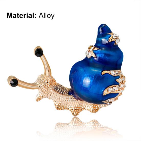 Брошь в форме улитки с рисунком, изысканная универсальная женская булавка