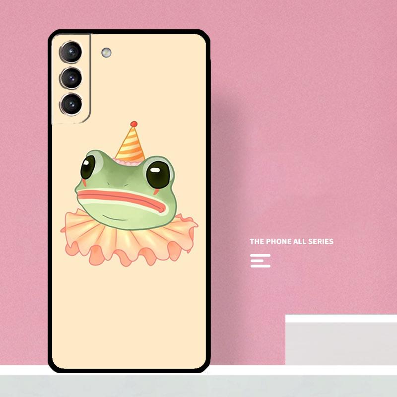 Милый Мультяшный Лягушонок Чехол для Телефона Для Samsung Galaxy S25 S26 Ultra S20 S21 S22 S23 S24 S10 Plus S25 FE Чехол
