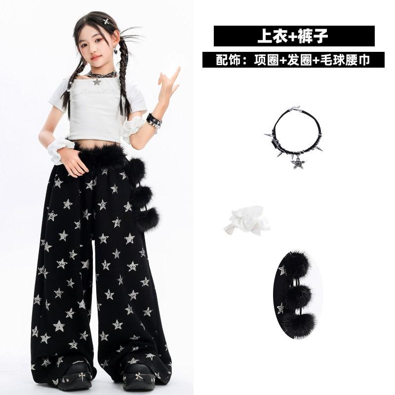 Girls Hip Hop Dance Outfit Set Jazz Streetwear Performance Costume Kids 2026