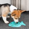 Dropshipping Small Medium Dog & Cat Treat Dispenser Fish Shape Silicone Slow Food Bowl Puppy Lick Mat Pet Supplies
