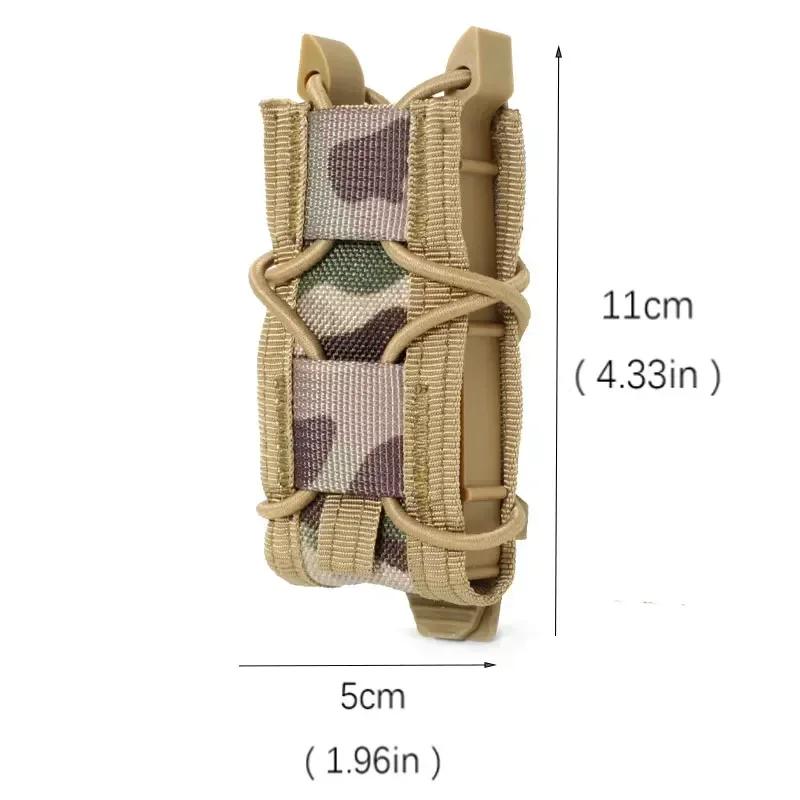 Magazine Pouch 9MM Pistol Single Mag Bag Molle Flashlight Pouches Torch Holder Hunting Knife Holster Shooting Airsoft