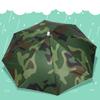 65cm Sunscreen Windproof Head Mounted Umbrella Top Folding Hat Umbrella(Camouflage)