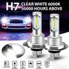 2 Pcs H7 Led Headlight Bulb Car Front Fog Lamp High And Low Beam Conversion Kit 6000k 110w Ultra