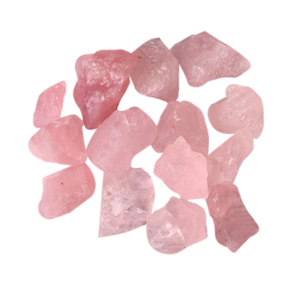 100g Natural Rose Quartz Mineral Pink Quartz Crystal Raw Stone Aromatherapy Incense Stone Ornaments