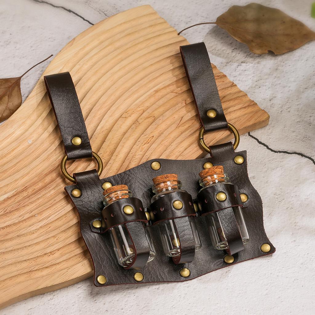 Реквизит для ведьм эпохи средневековья эпохи Возрождения, волшебные зелья ручной работы, поясные мешочки для костюмированного мероприятия