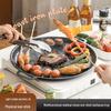 Maifan Stone BBQ Tray: Non-Stick Teppanyaki Grill Pan for Korean BBQ Pot, Induction Cooker, Outdoor Roasting.