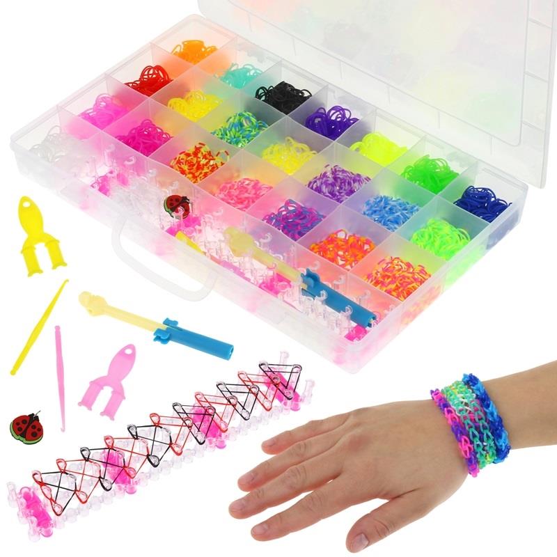 Elastic Bands for Making Jewelry Bracelets Loom Bands Loom Set XXL