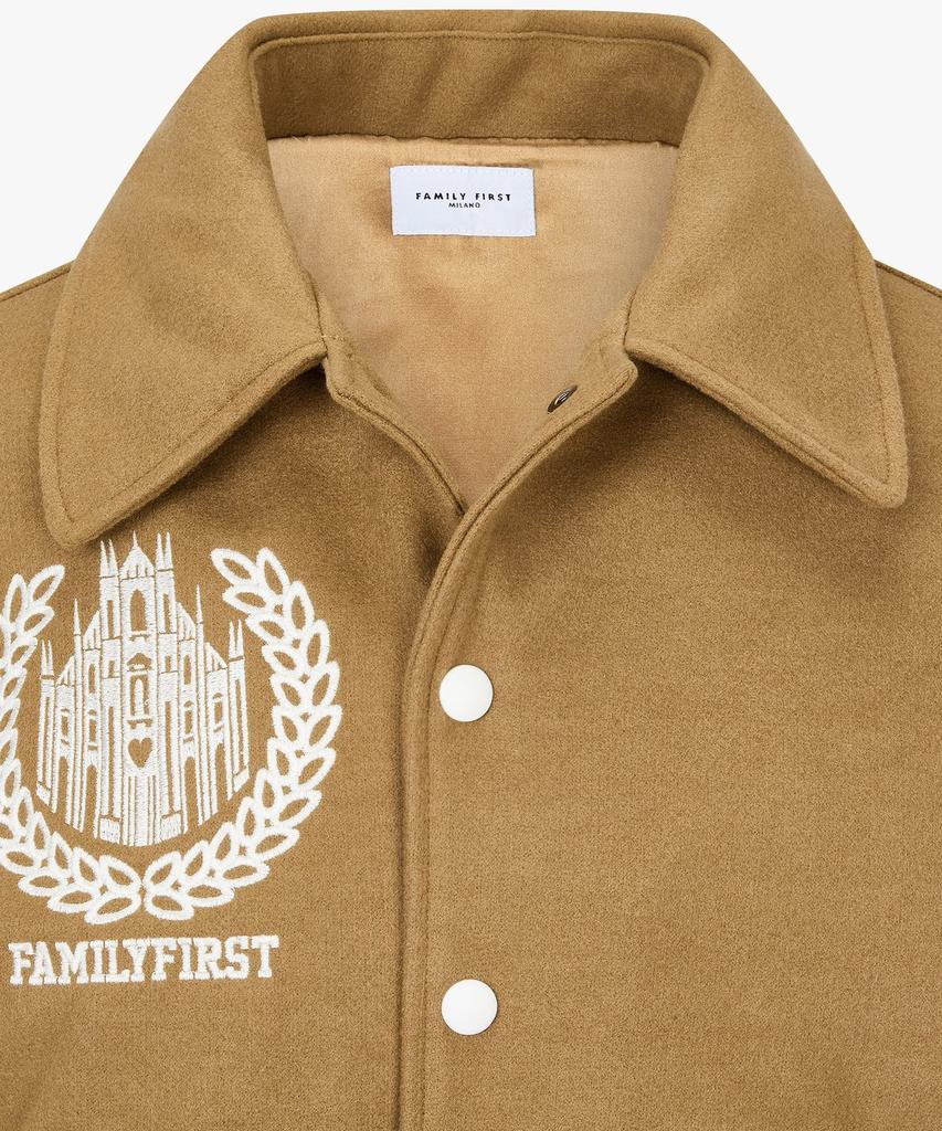 Man On The Boon [Family First] Embroidered Logo Stadium Jacket_Beige 4714360305