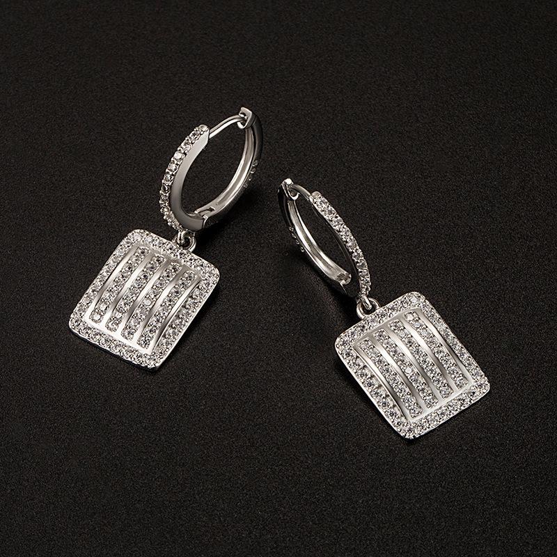 Lindon Copper Alloy Zircon Earrings Drop Earrings For Women Wedding Party Gifts