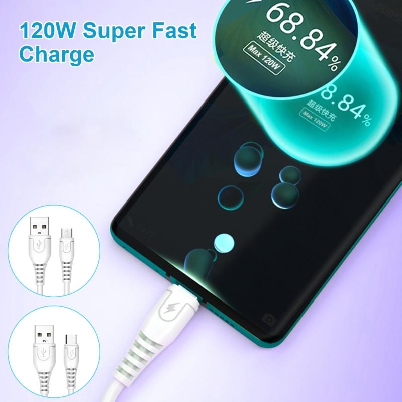 Гибкий USB-кабель USB2.0 на USB C/USB 5-контактный Шнур для быстрой зарядки Разъемы Папа-Папа Линия для передачи данных