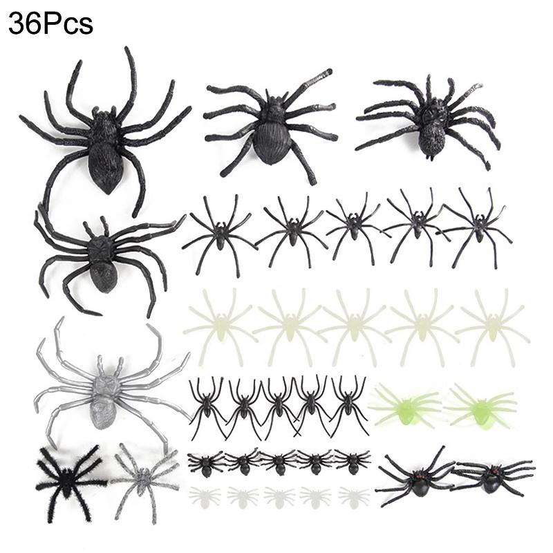 Horror Giant Black Plush Spider Halloween Party Decoration Props Kids Children Toys Haunted House Decor