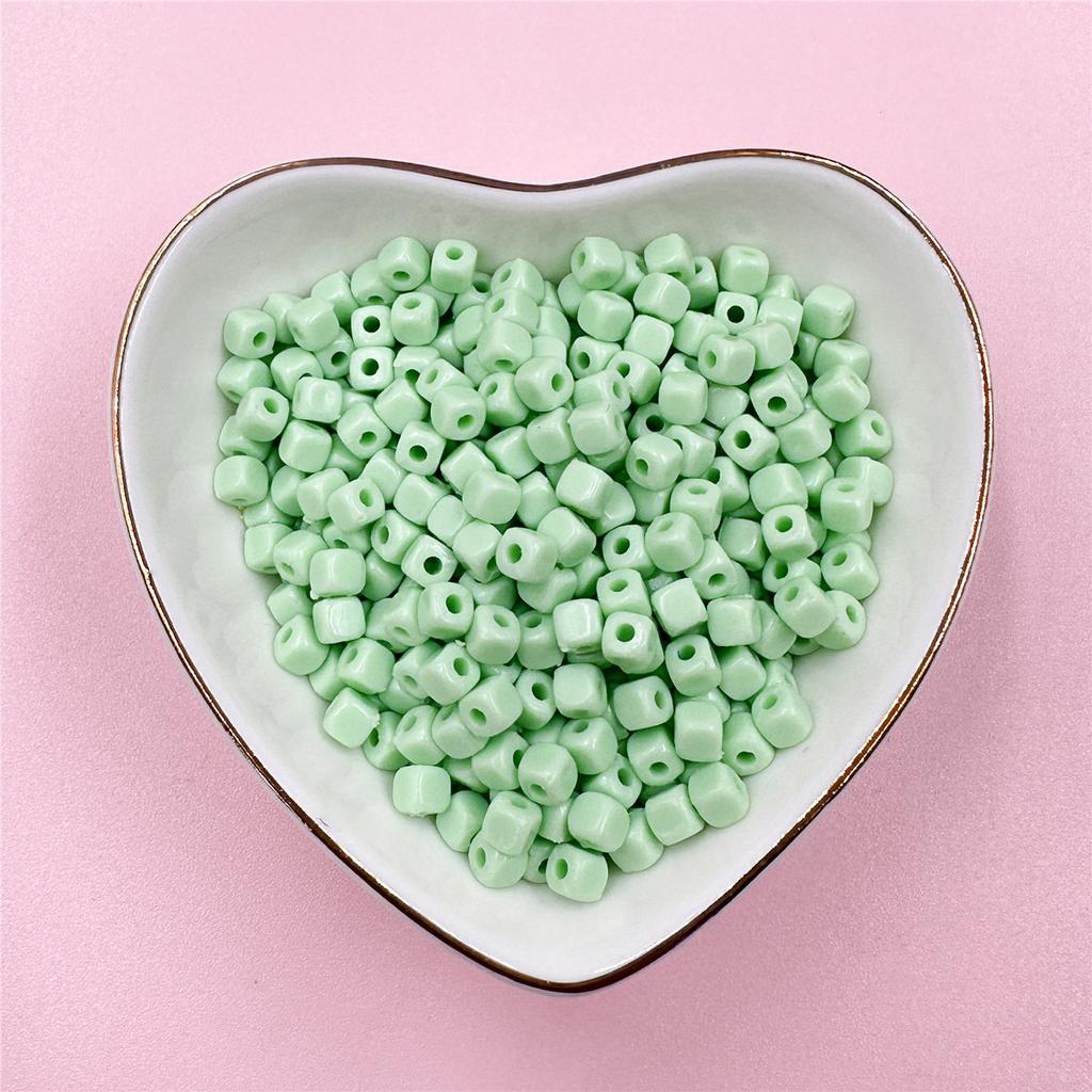 Модные ювелирные изделия аксессуары ручной работы бисерные аксессуары 200 шт 4 мм свободные бусины акриловые квадратные для браслета ожерелья своими руками