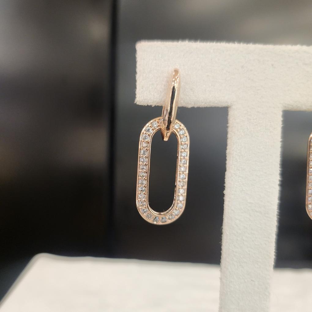 ARTRIA Двойные круглые серьги-клипсы в одно касание APSERIN0004PKF