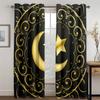 Шторы-жалюзи традиционного дизайна на праздник Ид Рамадан, 2 панели, бесплатная доставка, роскошные шторы для гостиной, спальни, домашнего декора