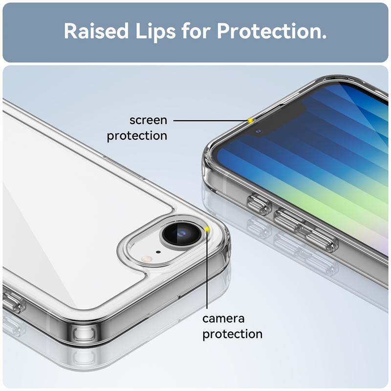 Для iPhone 16e Чехол Накладка iPhone 16e Capas Цветной Противоударный Бампер для Телефона Защитная Задняя Прозрачная Чехол Fundas iPhone 16e