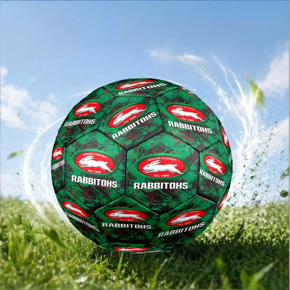 Nrl Rabbit Artwork Design Size 5 Soccer Ball,Indoor/Outdoor Suitable for Training Matches Tournaments Practice Games Perfect Gift for Fan