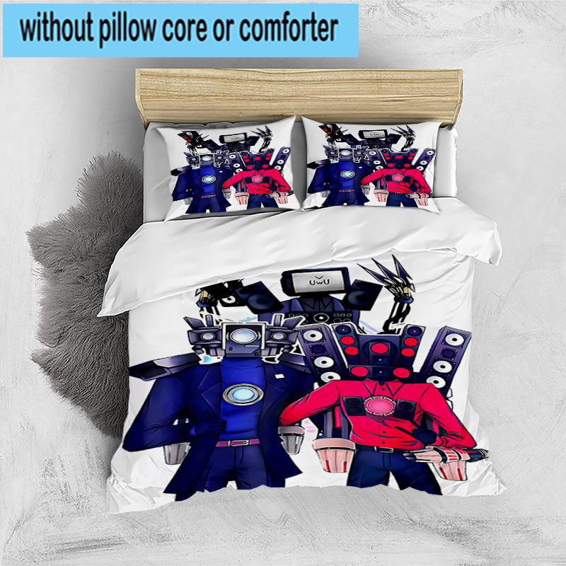 3PCS Skull And Sun Carnival 3pcs Bedding,Including 3PCS Duvet Cover And 2pcs Pillowcases Perfect for Christmas,Ideal for Bedroom, Dormitory