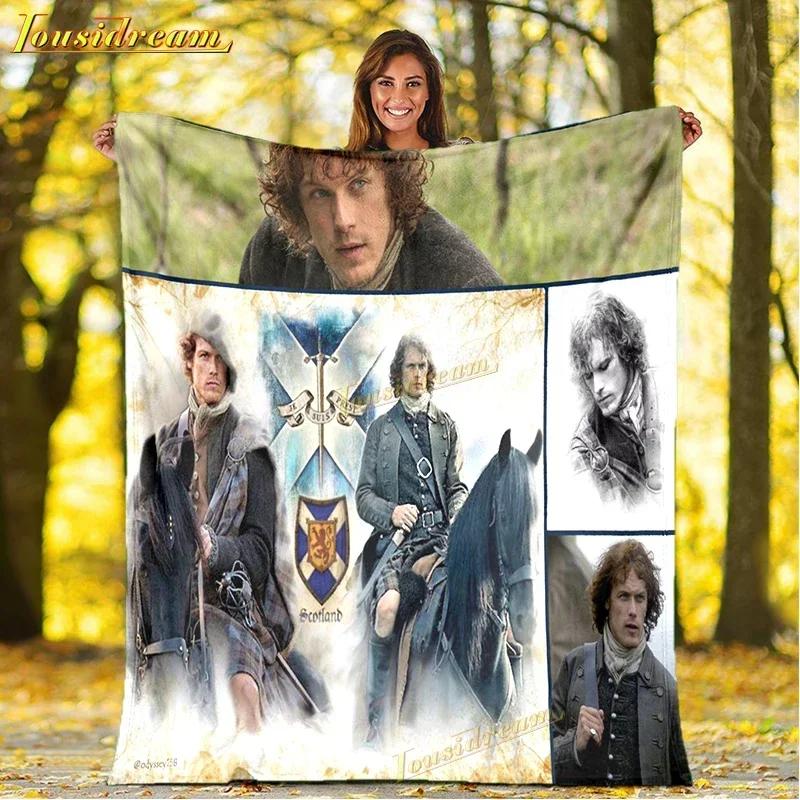 Пледы Outlander Печать Война Любовь Плед для дивана Плед из сериала Аниме Пледы Мягкие Покрывало Плед-бросок Подарок