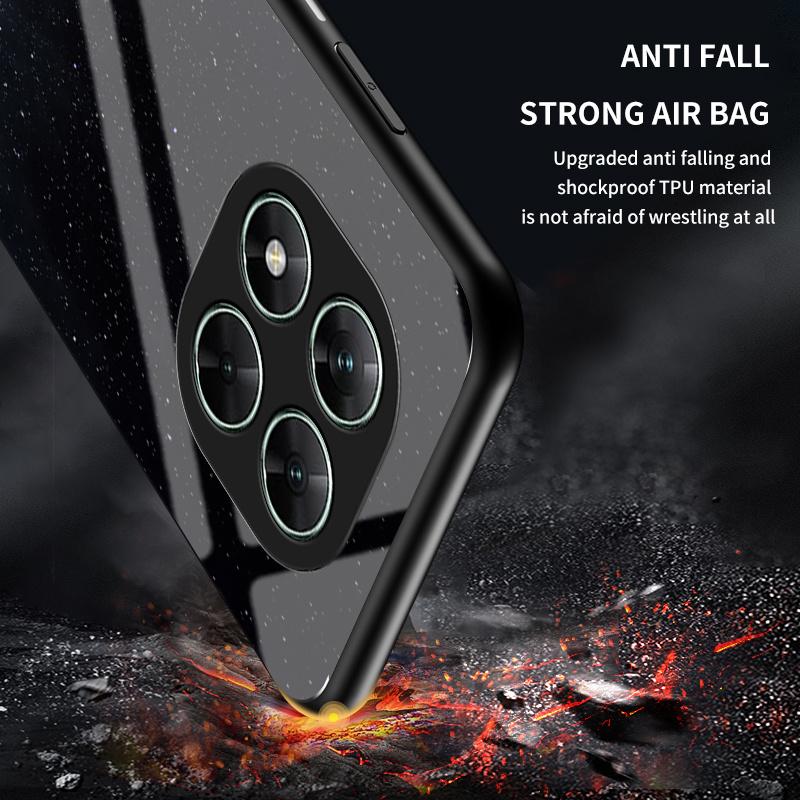 Cases For Xiaomi Poco X7 Pro Gradient Starry Sky Tempered Glass Phone Case For Poco X6 X5 Pro X4 NFC POCO F5 Pro M6 Soft TPU Bumper Shockproof Cover