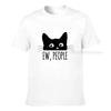 Ew People Introvert Cat Lover Funny Crazy Cat Lady Tshirt Gift T Shirt Harajuku Cotton Unisexs T Shirt Gift Wholesale