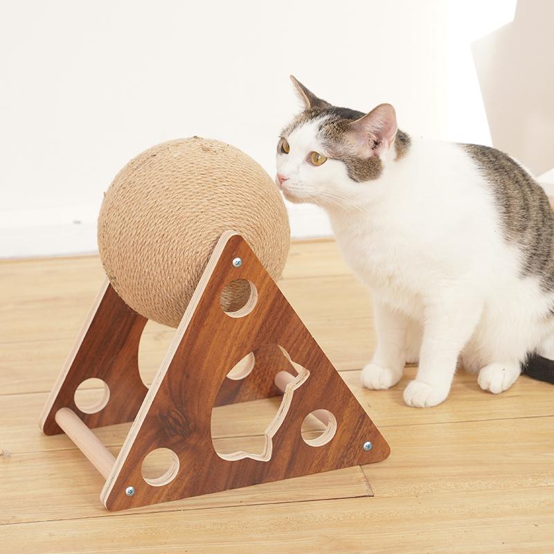 Manufacturer Detachable Cat Scratcher Toys with Sisal Ball