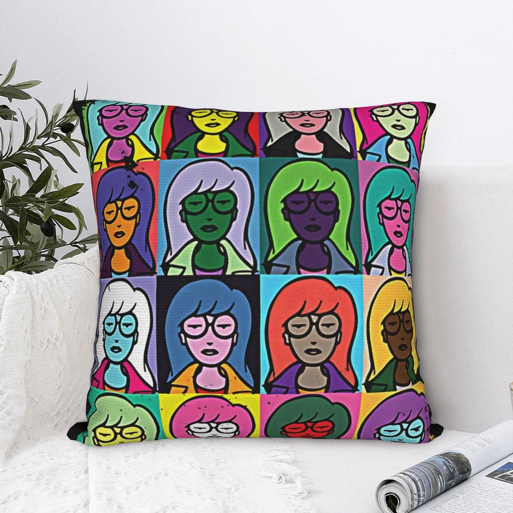 Квадратные наволочки Darias Warhol из полиэстера для дома, чехол для подушки, милый декор, наволочка для декоративной подушки 45*45