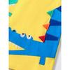 Little Maven Летний Новый Детский Одежда Модный Мультяшный Костюм для Мальчика Чистый Хлопок Пришивные Аппликации Вышитый Детский Костюм из Двух Предметов