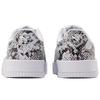 Puma Carina Кеды женские повседневные низкие из кожи рептилии Черные Белые 382506-01