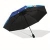 1pc Shooting star Cosmic Themed High-quality Umbrella,Automatic Opening and Closing Umbrella,Multi-functional Umbrella G0811127
