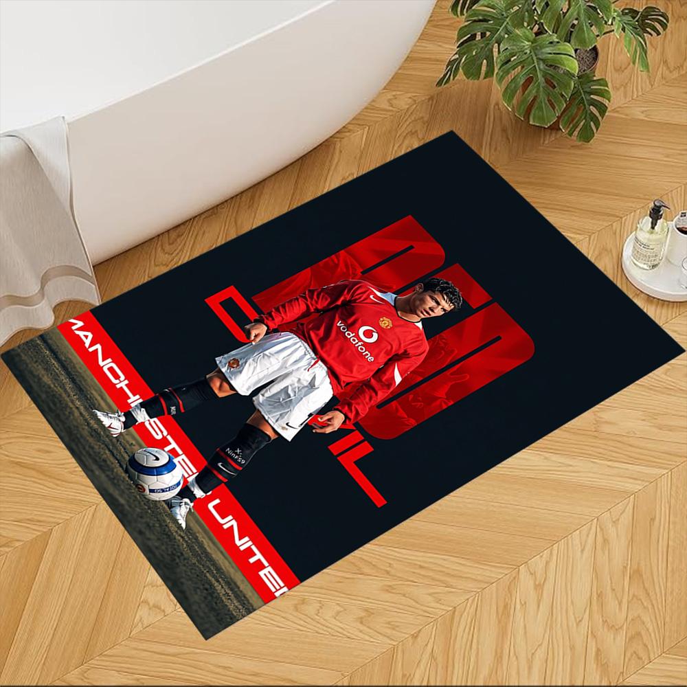Cristiano Ronaldo Floor Rug Office Rug Perfect for Hallway Playrooms Study room Dining Room Anti-slip Rug Decorate Offices