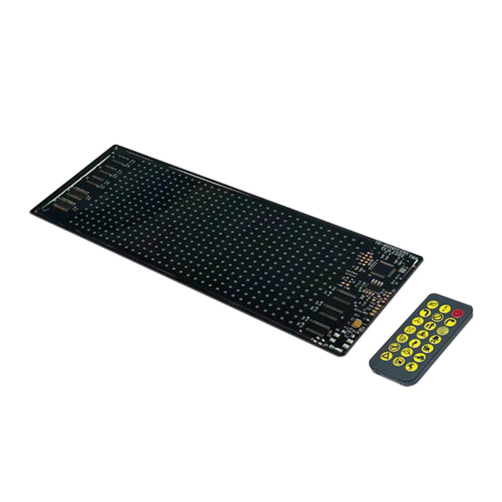 Управление через приложение Гибкий светодиодный знак для автомобиля Сверхяркий RGB-шаблон Бегущая строка Анимационный дисплей Водонепроницаемый IP65 Совместимый с Bluetooth