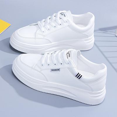 Женские туфли на платформе Slip On, низкие туфли Hundred Higher Lacing, белые туфли для прогулок на открытом воздухе, размер Large