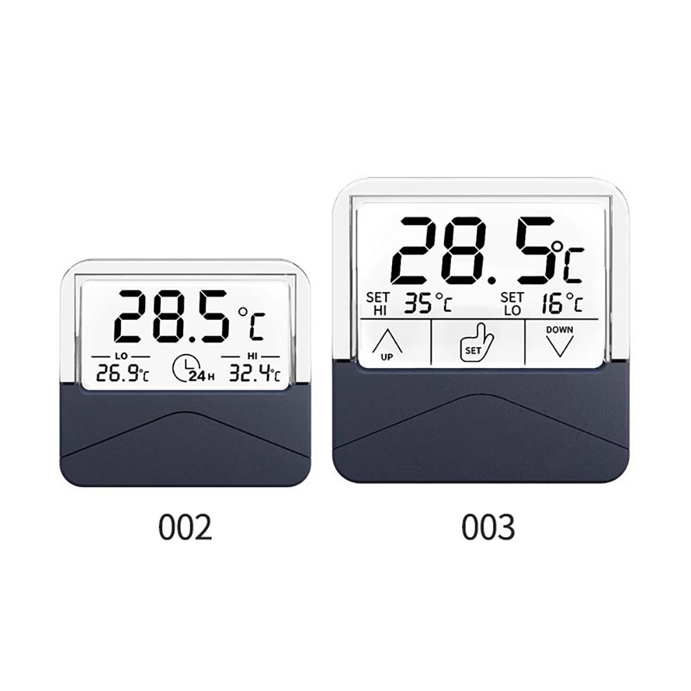 Digital Aquarium Thermometer With Transparent LCD Touchscreen 24 Hours High And Low Temperature Alarm Sensor Gauge Digital Fish Tank Thermometer